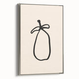 Minimalist Line Art – Abstract Modern Fruit Drawing for Stylish Decor