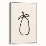 Minimalist Line Art – Abstract Modern Fruit Drawing for Stylish Decor