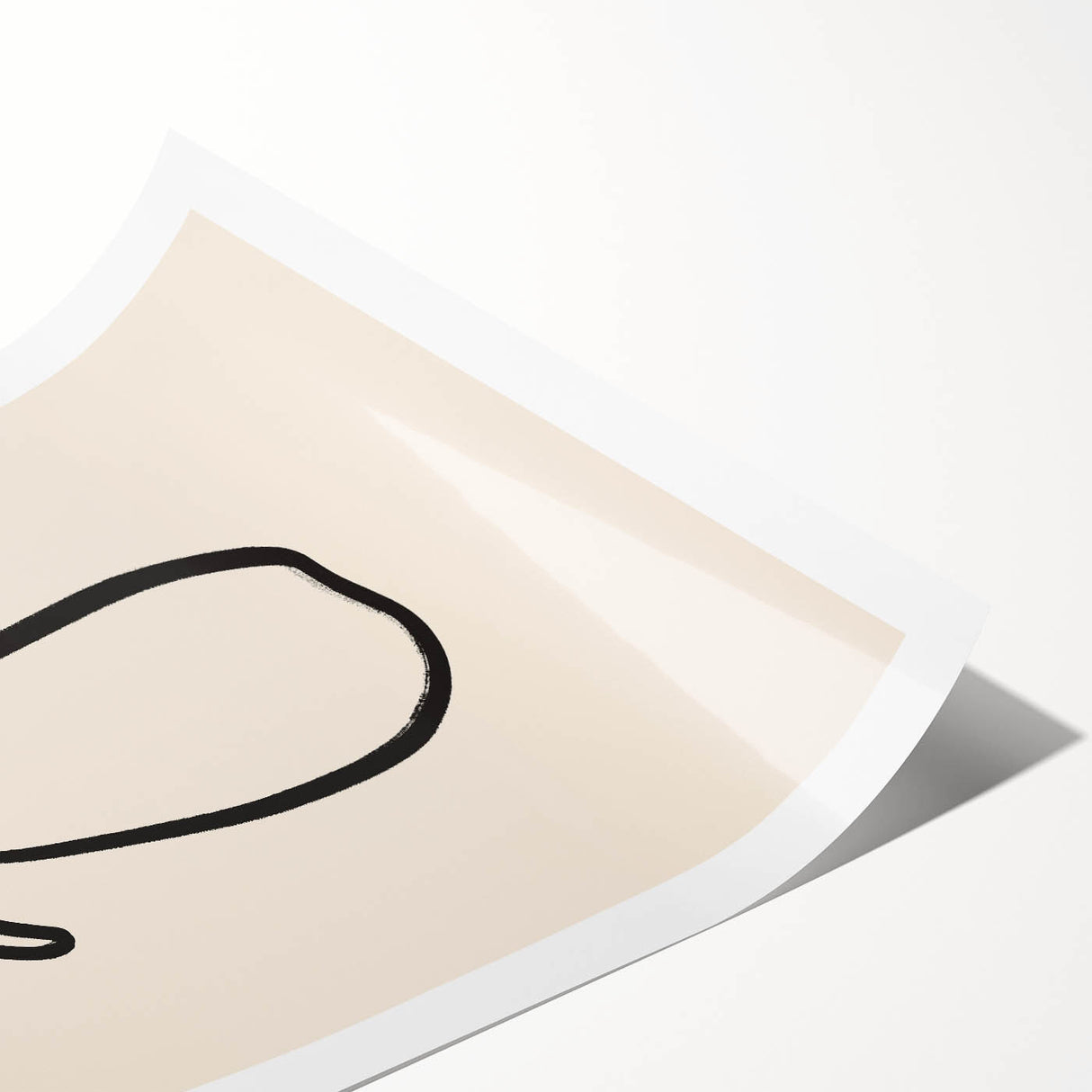 Minimalist Line Art – Abstract Modern Fruit Drawing for Stylish Decor