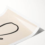 Minimalist Line Art – Abstract Modern Fruit Drawing for Stylish Decor