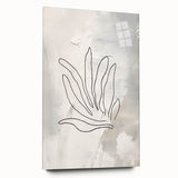 Minimalist Botanical Line Art – Abstract Plant Drawing for Modern Decor