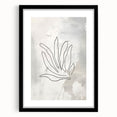 Minimalist Botanical Line Art – Abstract Plant Drawing for Modern Decor