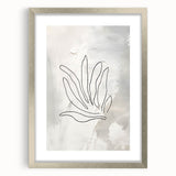 Minimalist Botanical Line Art – Abstract Plant Drawing for Modern Decor