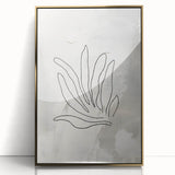 Minimalist Botanical Line Art – Abstract Plant Drawing for Modern Decor