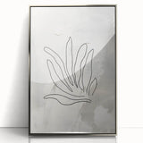 Minimalist Botanical Line Art – Abstract Plant Drawing for Modern Decor