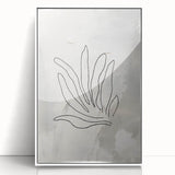 Minimalist Botanical Line Art – Abstract Plant Drawing for Modern Decor