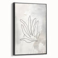 Minimalist Botanical Line Art – Abstract Plant Drawing for Modern Decor