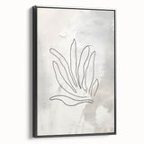 Minimalist Botanical Line Art – Abstract Plant Drawing for Modern Decor