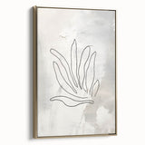 Minimalist Botanical Line Art – Abstract Plant Drawing for Modern Decor