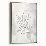 Minimalist Botanical Line Art – Abstract Plant Drawing for Modern Decor
