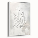 Minimalist Botanical Line Art – Abstract Plant Drawing for Modern Decor