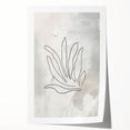 Minimalist Botanical Line Art – Abstract Plant Drawing for Modern Decor