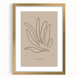Minimalist Botanical Study – Modern Abstract Line Art for Wall Decor