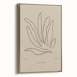 Minimalist Botanical Study – Modern Abstract Line Art for Wall Decor