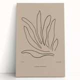 Minimalist Botanical Study – Modern Abstract Line Art for Wall Decor