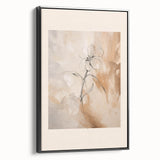 Minimalist Floral Art – Elegant Abstract Flower Wall Decor for Modern Homes