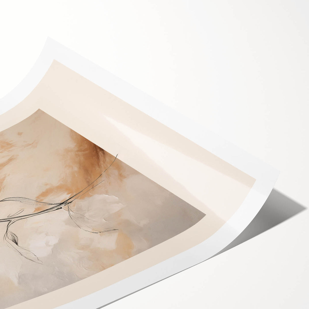 Minimalist Floral Art – Elegant Abstract Flower Wall Decor for Modern Homes