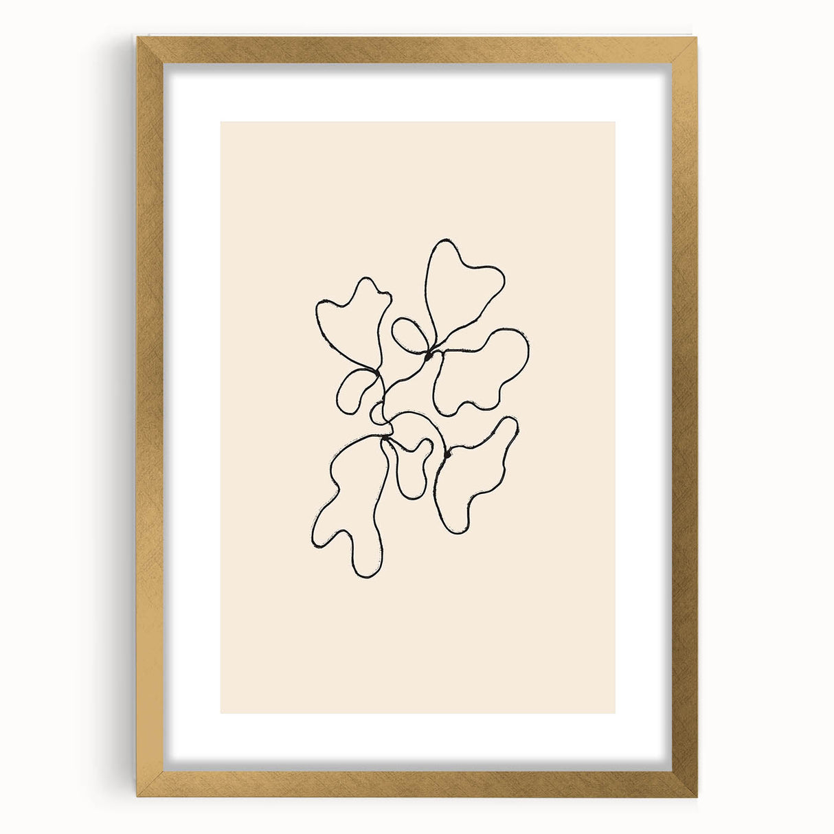 Minimalist Abstract Line Art – Modern Organic Shapes for Wall Decor