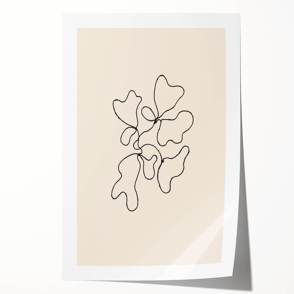 Minimalist Abstract Line Art – Modern Organic Shapes for Wall Decor