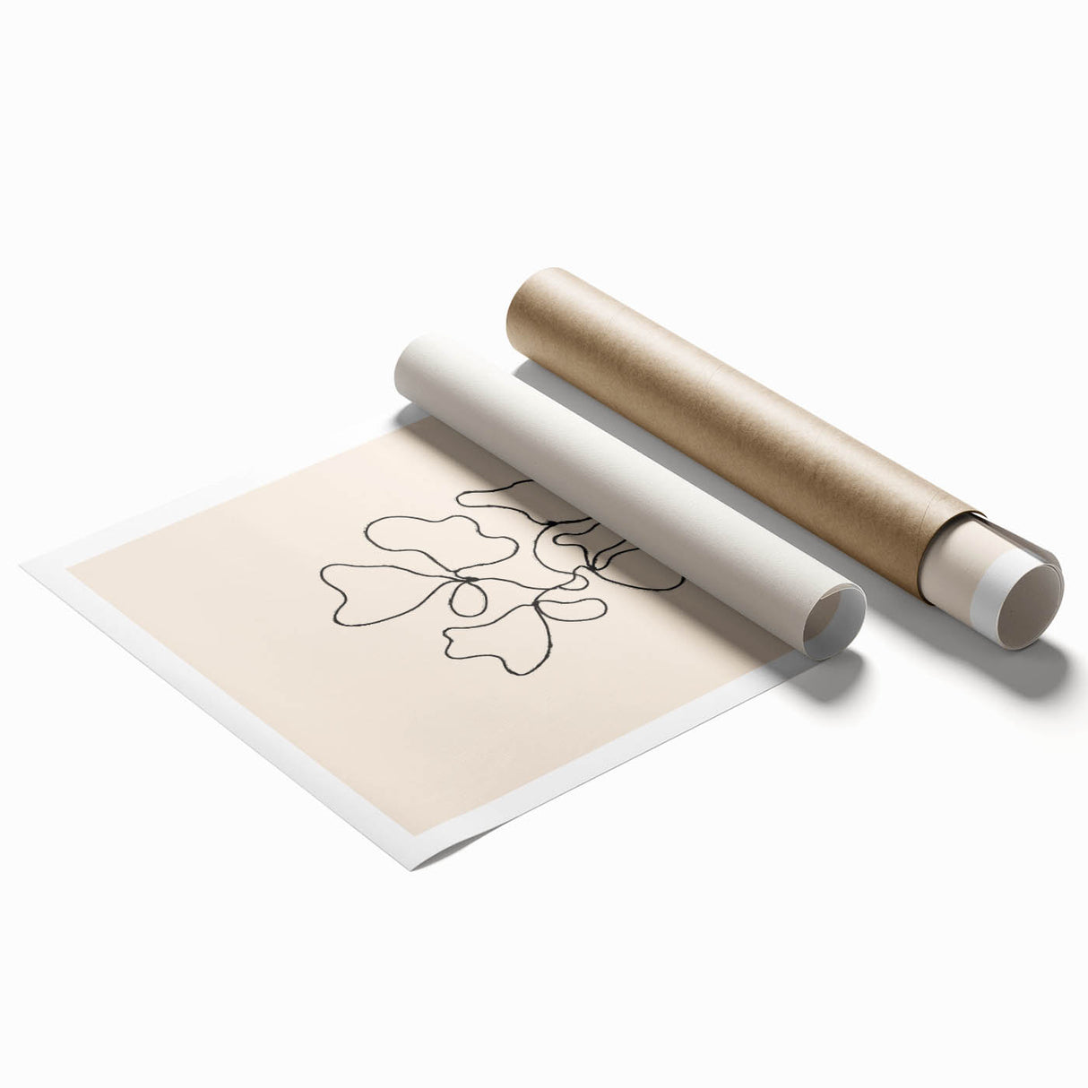 Minimalist Abstract Line Art – Modern Organic Shapes for Wall Decor