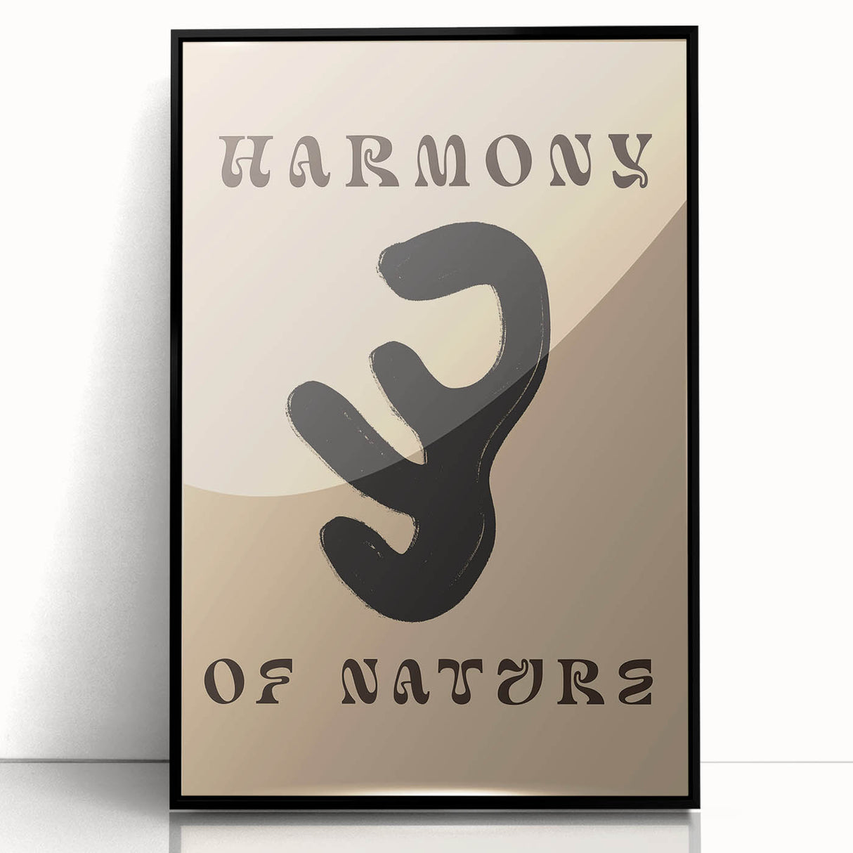 Harmony of Nature Minimalist Art – Modern Abstract Organic Line Design