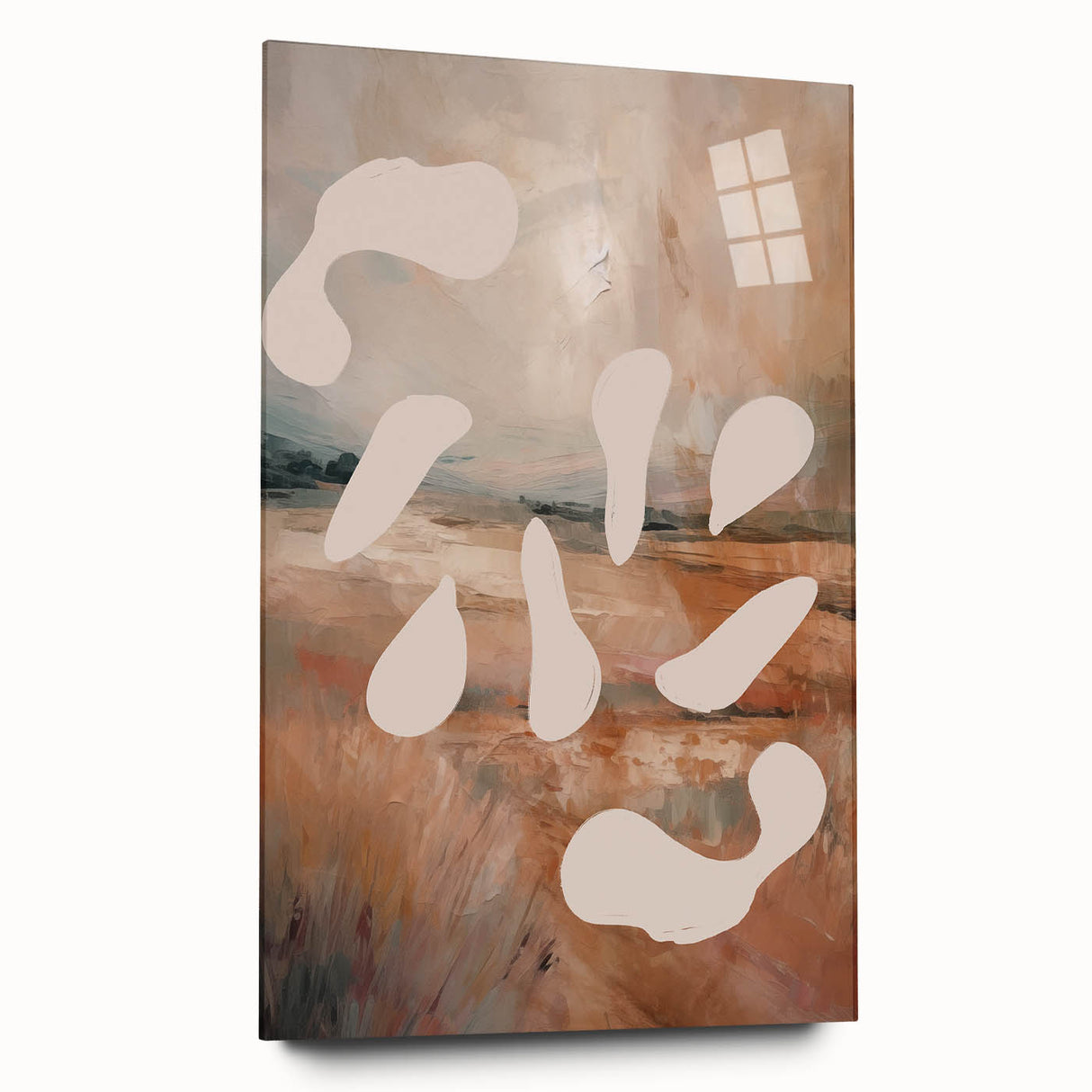 Abstract Minimalist Landscape – Modern Organic Forms and Nature-Inspired Art