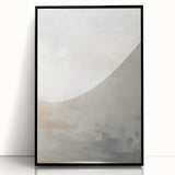 Minimalist Abstract Wall Art – Soft White and Beige Brushstrokes Design