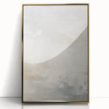Minimalist Abstract Wall Art – Soft White and Beige Brushstrokes Design
