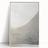 Minimalist Abstract Wall Art – Soft White and Beige Brushstrokes Design