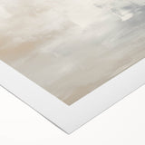Minimalist Abstract Wall Art – Soft White and Beige Brushstrokes Design