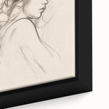 Minimalist Female Portrait – Delicate Line Art of Woman for Modern Decor