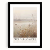 Field Flowers Minimalist Art – Elegant Nature-Inspired Wall Decor