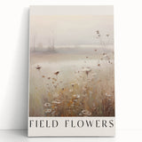 Field Flowers Minimalist Art – Elegant Nature-Inspired Wall Decor