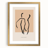 Abstract Minimalist Figure Art – Modern Line Drawing for Elegant Decor