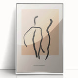 Abstract Minimalist Figure Art – Modern Line Drawing for Elegant Decor