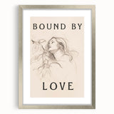 Bound by Love Minimalist Art – Elegant Line Drawing for Modern Spaces