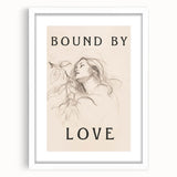 Bound by Love Minimalist Art – Elegant Line Drawing for Modern Spaces