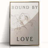 Bound by Love Minimalist Art – Elegant Line Drawing for Modern Spaces