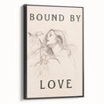 Bound by Love Minimalist Art – Elegant Line Drawing for Modern Spaces