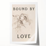 Bound by Love Minimalist Art – Elegant Line Drawing for Modern Spaces