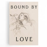 Bound by Love Minimalist Art – Elegant Line Drawing for Modern Spaces