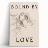 Bound by Love Minimalist Art – Elegant Line Drawing for Modern Spaces