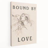 Bound by Love Minimalist Art – Elegant Line Drawing for Modern Spaces