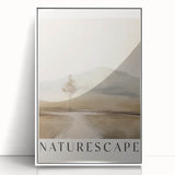 Minimalist Naturescape Art – Serene Landscape Wall Decor for Modern Spaces