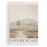 Minimalist Naturescape Art – Serene Landscape Wall Decor for Modern Spaces