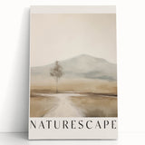 Minimalist Naturescape Art – Serene Landscape Wall Decor for Modern Spaces