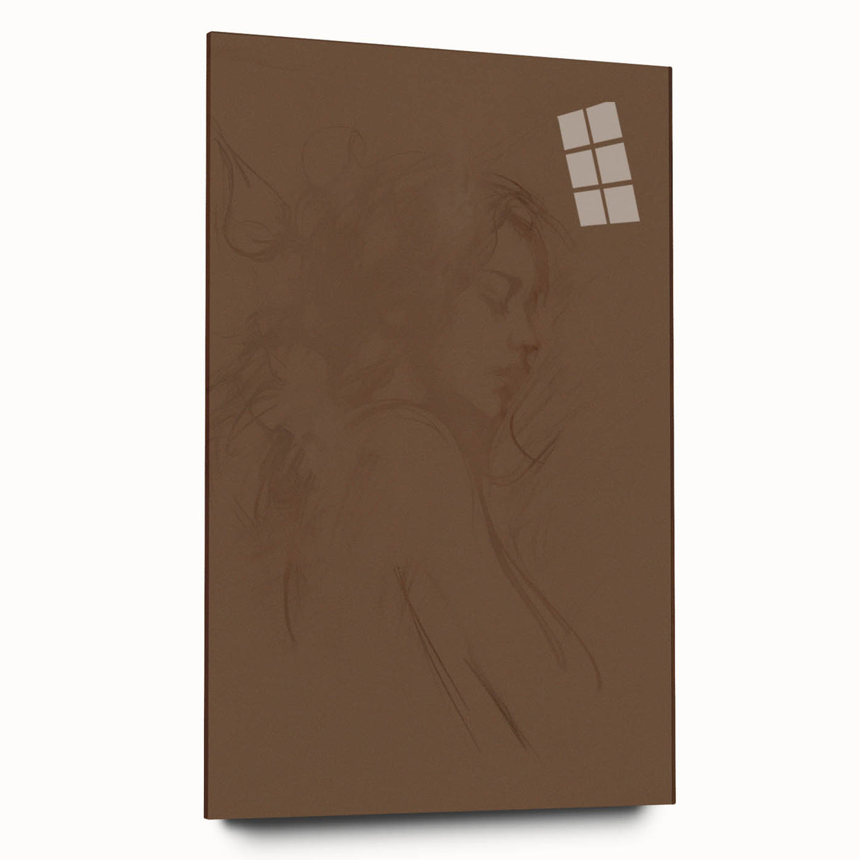 Modern Minimalist Wall Art – Elegant Female Sketch for Simple Decor