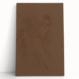 Modern Minimalist Wall Art – Elegant Female Sketch for Simple Decor