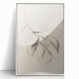 Minimalist Leaf Sketch – Modern Line Art for Clean and Simple Decor