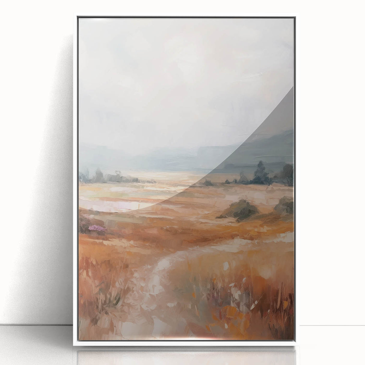 Minimalist Landscape Art – Abstract Nature Painting for Modern Decor